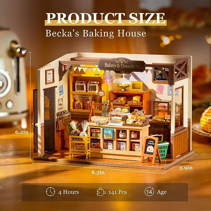 DG161 Becka's Baking House Rolife Miniature House DIY Wooden