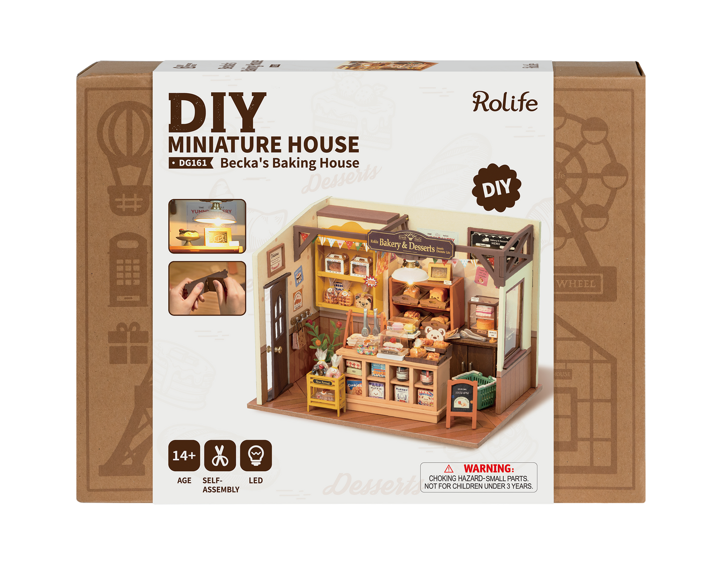 DG161 Becka's Baking House Rolife Miniature House DIY Wooden