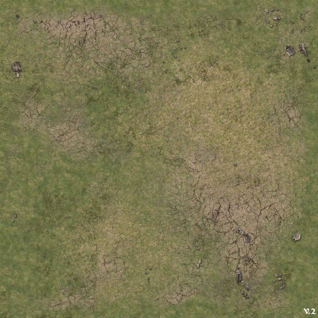 Battle Systems: Grassy Fields Gaming Mat 2x2 v.2