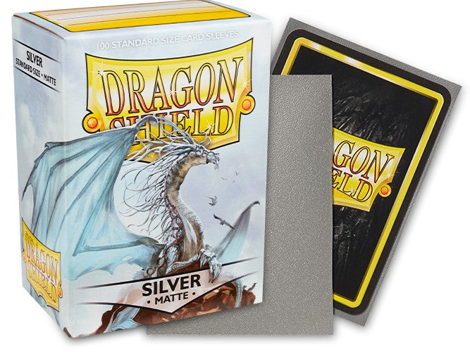 DRAGON SHIELD 100CT BOX MATTE SILVER