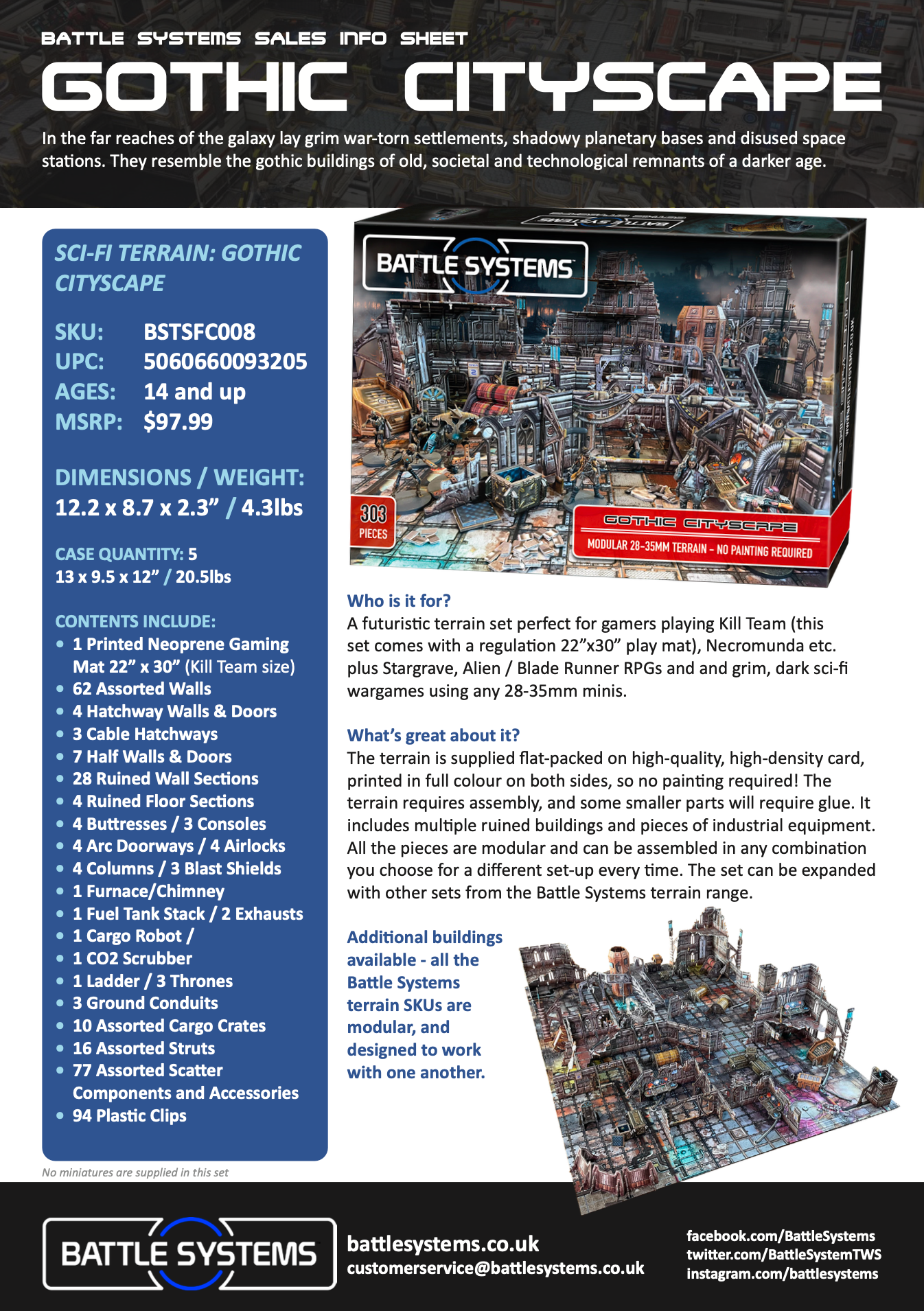 Battle Systems: Sci-Fi Gothic Cityscape