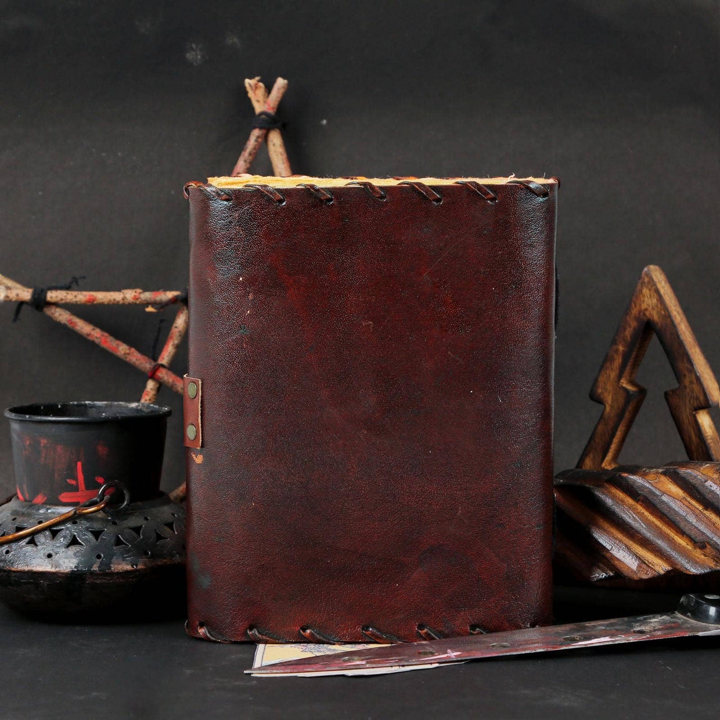 Hocus Pocus Leather Journal Book Of Shadow Spellbook