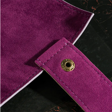 Purple Roll Up Leatherette Dice Mat