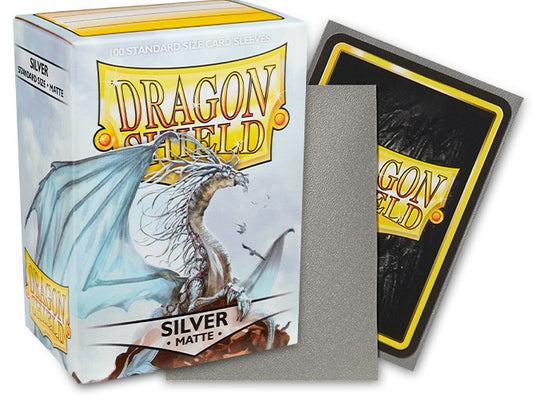 DRAGON SHIELD 100CT BOX MATTE SILVER