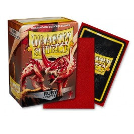 DRAGON SHIELD 100CT BOX MATTE RUBY