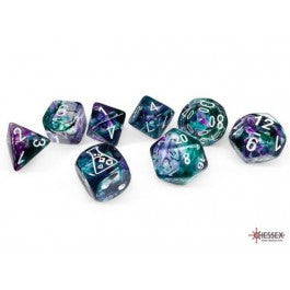 NEBULA FLOURITE/WHITE 7 DIE SET