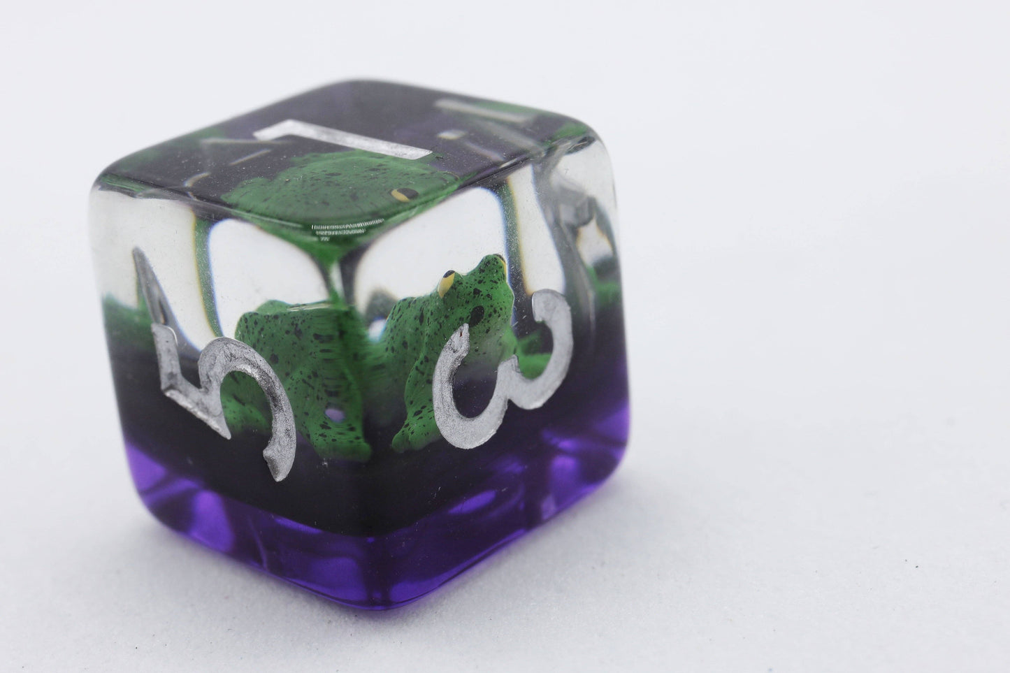 Green Poison Frog RPG Dice Set