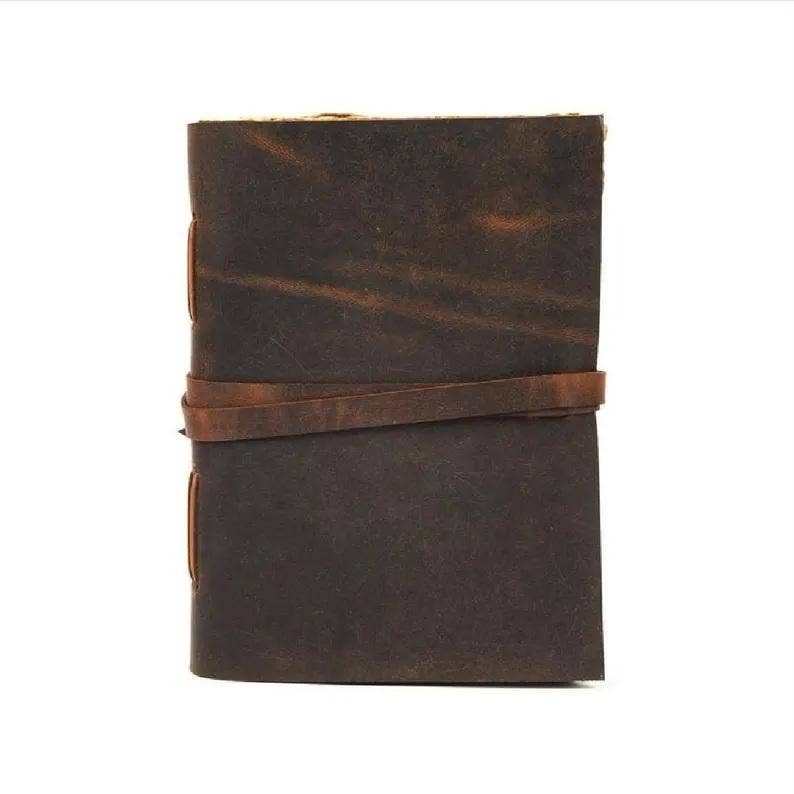 Leather journal notebook leather bound journal travel journl