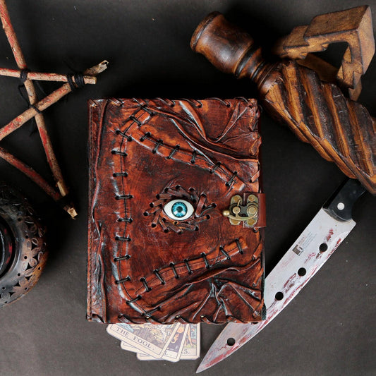 Hocus Pocus Leather Journal Book Of Shadow Spellbook